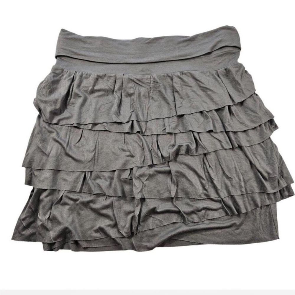 Ann Taylor LOFT Y2K Petite Grey Mini Skirt – Size L